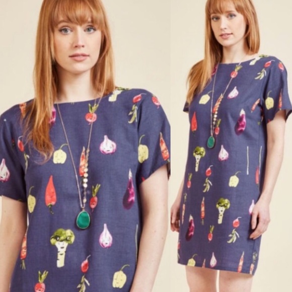 Modcloth Dresses & Skirts - Modcloth Pepaloves Veggie as She Goes Shift Dress
